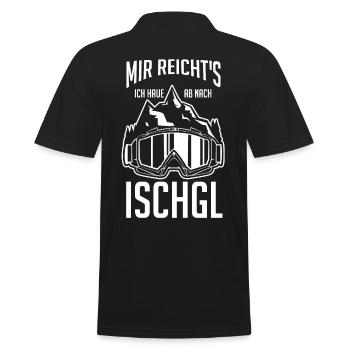 Apres Ski Party Skiurlaub Skifahrer Ischgl - Männer Poloshirt - Schwarz - Hinten - Kai (181cm)
