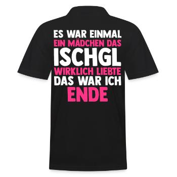 Apres Ski Party Skiurlaub Skifahrer Ischgl - Männer Poloshirt - Schwarz - Hinten - Kai (181cm)