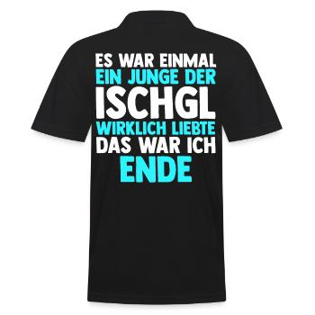 Apres Ski Party Skiurlaub Skifahrer Ischgl - Männer Poloshirt - Schwarz - Hinten - Kai (181cm)