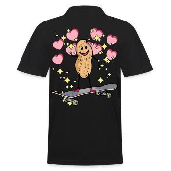 Copieux patineur d’arachide aux arachides pour les cœurs d’enfants - Polo Homme - noir - Dos - Kai (181cm)
