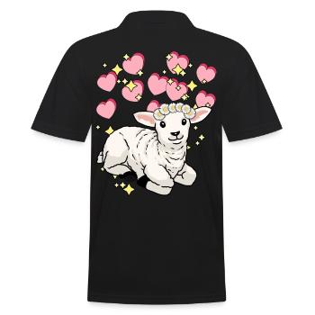 Rêve Fantaisie Ciel étoilé Moutons Enfants Rêve - Polo Homme - noir - Dos - Kai (181cm)