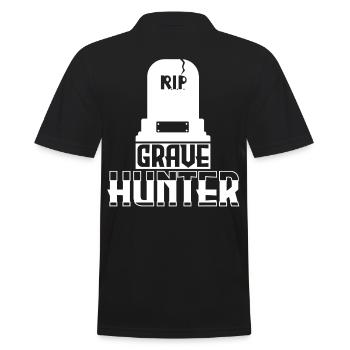 RIP Grave Hunter - Men's Polo Shirt - black - Back - Kai (181cm)