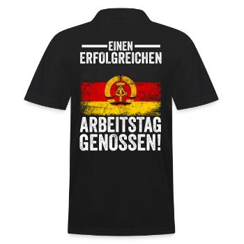 Ostdeutschland Ossi Deutschland DDR - Männer Poloshirt - Schwarz - Hinten - Kai (181cm)