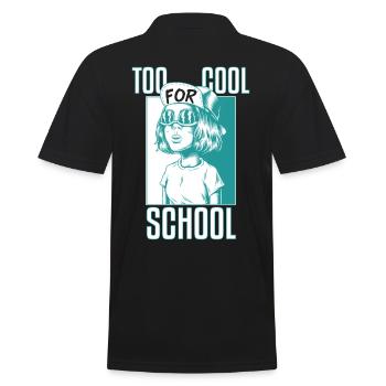 Too Cool For High School - Men's Polo Shirt - black - Back - Kai (181cm)