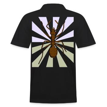 Ameise Weihnachtsgeschenk Geburtstagsgeschenk - Männer Poloshirt - Schwarz - Hinten - Kai (181cm)