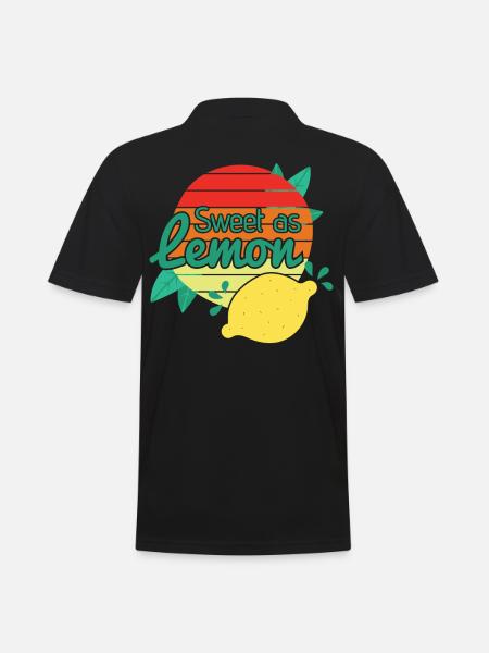 Fresh Style Lemon Lemonade - Men's Polo Shirt - black