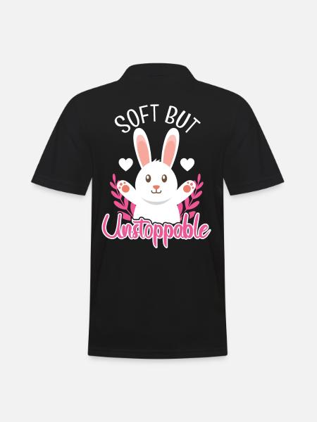 Soft But Unstoppable - Men's Polo Shirt - black