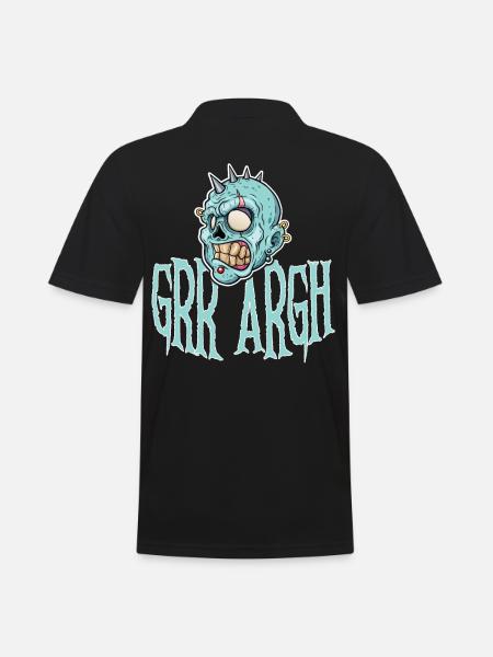 Grr Argh Zombie Punk - Men's Polo Shirt - black