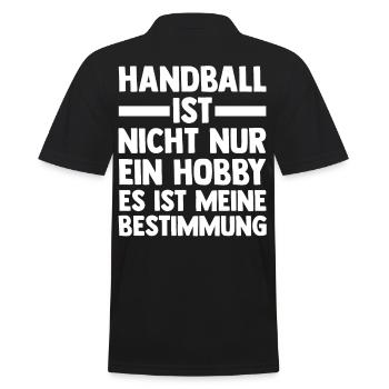 Handballspieler Handballer Handballverein Handball - Männer Poloshirt - Schwarz - Hinten - Kai (181cm)