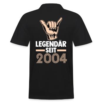 1905 19 Jahre Geburtstag - Männer Poloshirt - Schwarz - Hinten - Kai (181cm)