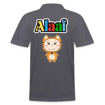 Animal de carnaval mignon, Kölle Alaaf, tigre de fête - Polo Homme - charbon - Dos - Nico (186cm)
