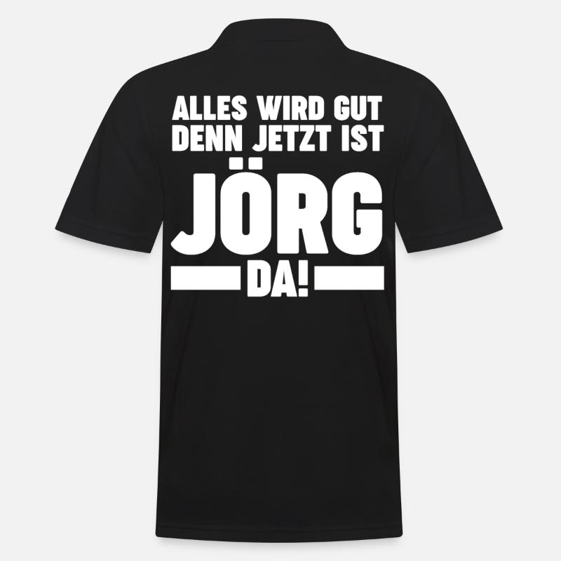 Jorg - Männer Poloshirt - Schwarz