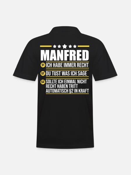 Manfred - Men's Polo Shirt - black