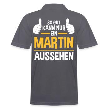 Martin - Polo Homme - charbon - Dos - Nico (186cm)