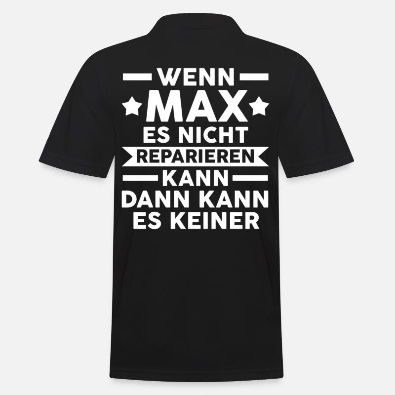 Max - Männer Poloshirt - Schwarz