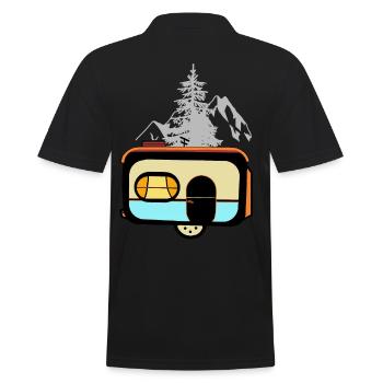 Caravane Camping Caravane Construction Caravane Vacances - Polo Homme - noir - Dos - Kai (181cm)