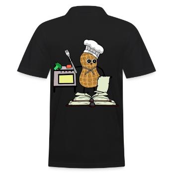 Peanut Cookbook Hobby Chef Cuisinière de cuisine - Polo Homme - noir - Dos - Kai (181cm)