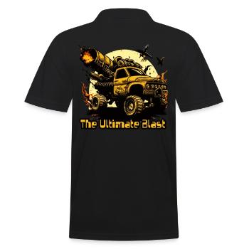the ultimate Blast Monster Truck - Men's Polo Shirt - black - Back - Kai (181cm)