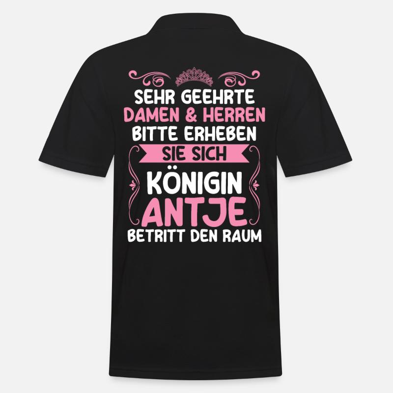 Antje - Männer Poloshirt - Schwarz