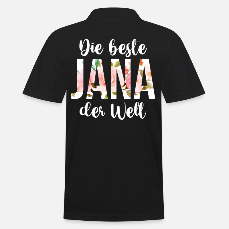 Jana - Männer Poloshirt - Schwarz