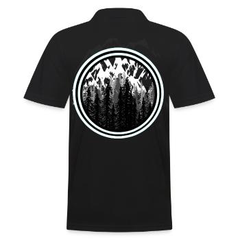 Forêt Sapins Autriche Alpes Amoureux de la nature Nature - Polo Homme - noir - Dos - Kai (181cm)