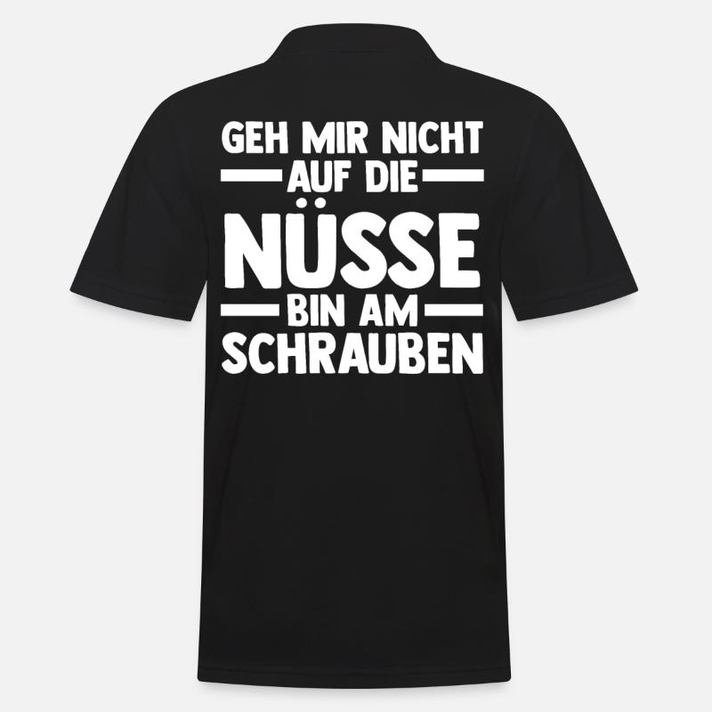 KFZ Mechaniker Automechaniker Auto Schrauber - Männer Poloshirt - Schwarz