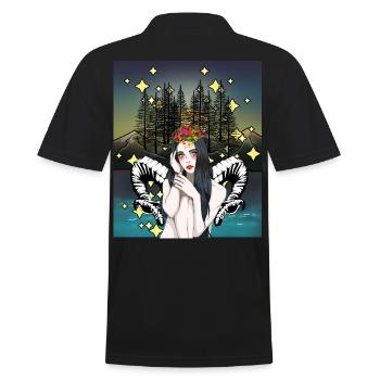 Rêve Fantaisie Elfe Créatures mythiques Contes de fées magiques - Polo Homme - noir - Dos - Kai (181cm)