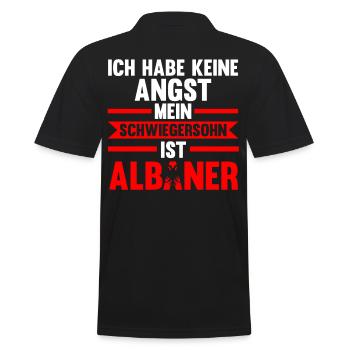 Ich habe keine Angst mein Schwiegersohn ist Albane - Männer Poloshirt - Schwarz - Hinten - Kai (181cm)