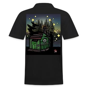 Cabane Forest Maison de sorcière Raben Conte de fées Enfants - Polo Homme - noir - Dos - Kai (181cm)