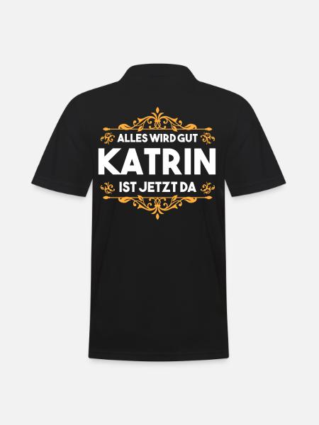 Katrin - Männer Poloshirt - Schwarz