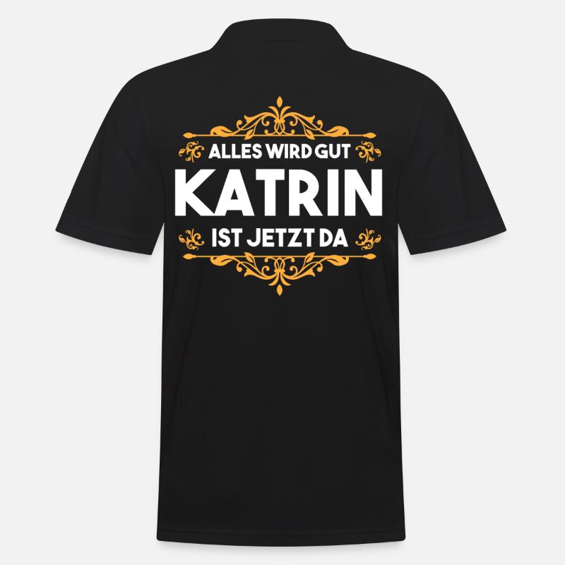 Katrin - Männer Poloshirt - Schwarz