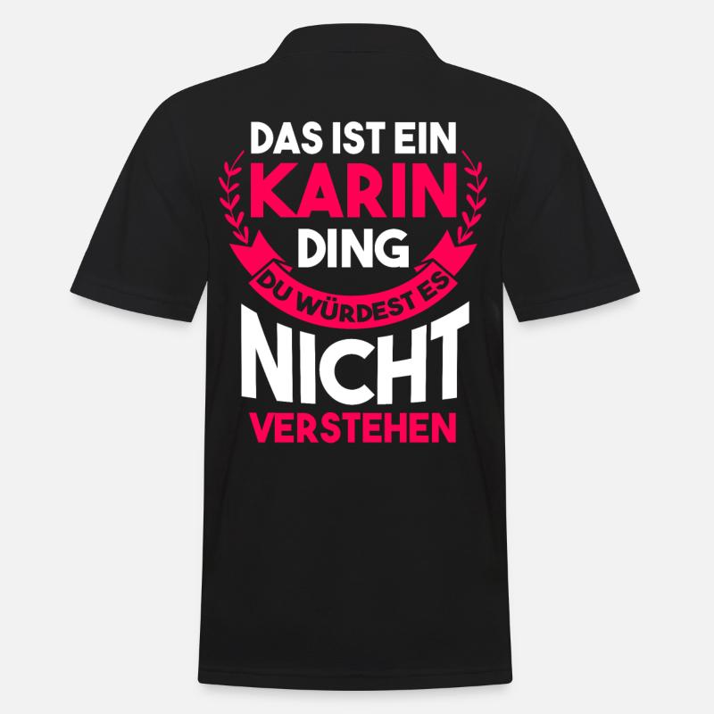 Karin - Männer Poloshirt - Schwarz