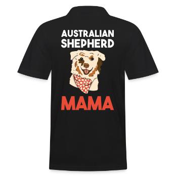 Chien Berger Australien Mama - Polo Homme - noir - Dos - Kai (181cm)