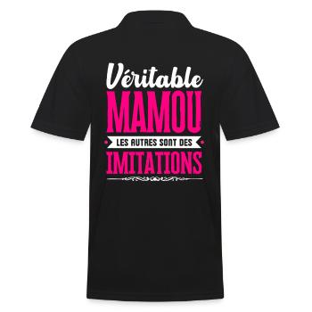 Véritable Mamou les autres sont des imitations ! - Polo Homme - noir - Dos - Kai (181cm)