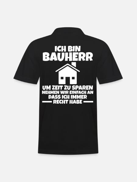 Ich Bin Bauherr - Männer Poloshirt - Schwarz