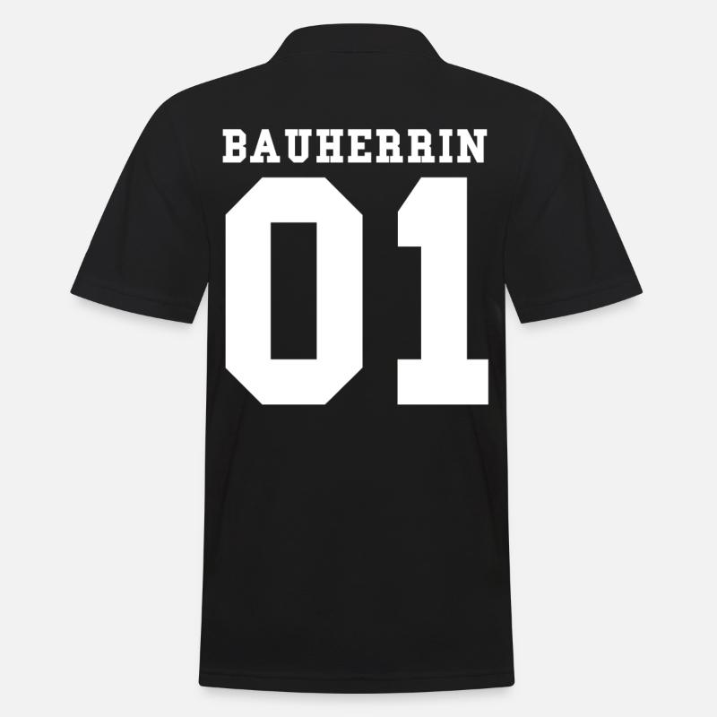 Bauherrin - Männer Poloshirt - Schwarz