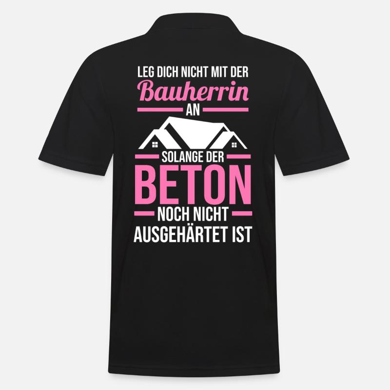 Bauherrin - Männer Poloshirt - Schwarz