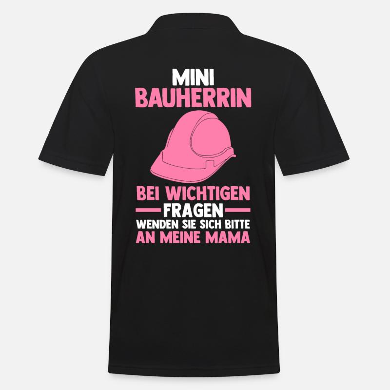 Bauherrin - Männer Poloshirt - Schwarz