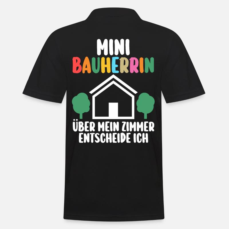Bauherrin - Männer Poloshirt - Schwarz