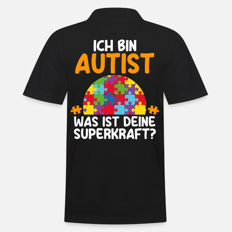 Autismus Autist Autisten - Männer Poloshirt - Schwarz