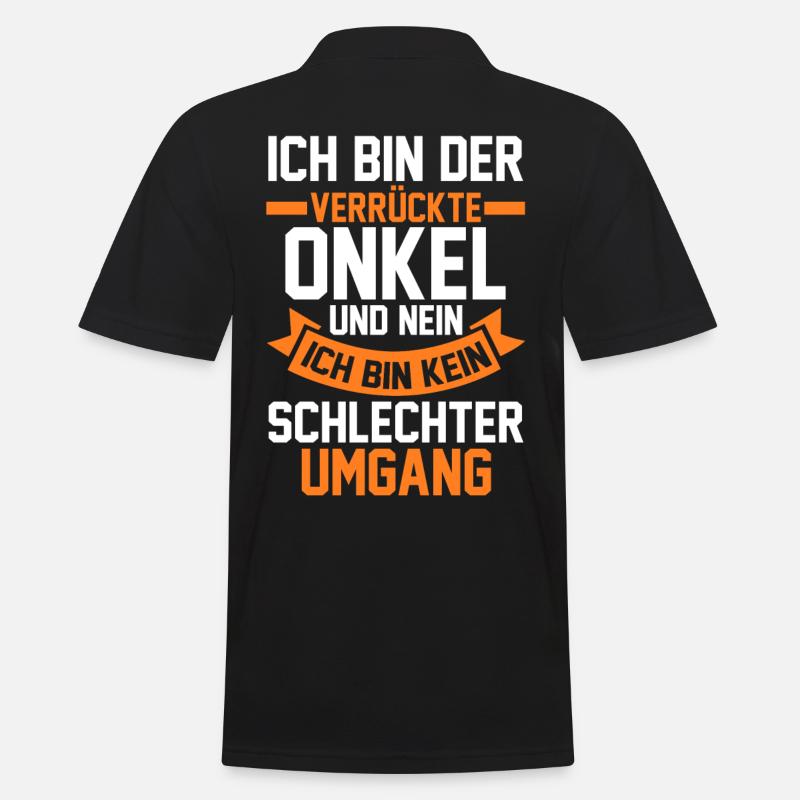 Patenonkel Onkel - Männer Poloshirt - Schwarz