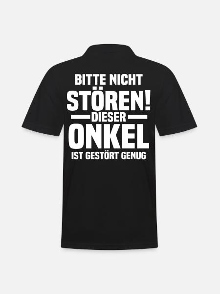 Patenonkel Onkel - Männer Poloshirt - Schwarz