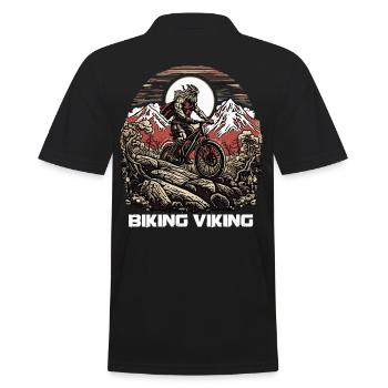 Le Viking cycliste aime le VTT - Polo Homme - noir - Dos - Kai (181cm)