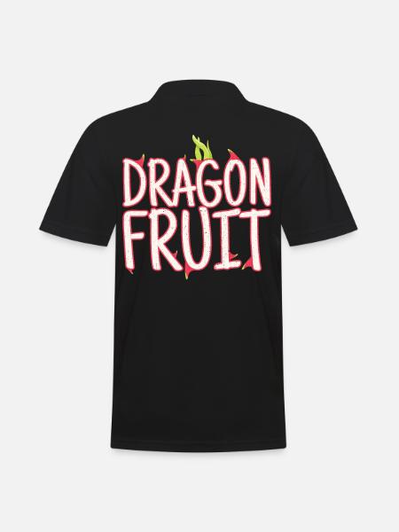 Dragon Fruit - Männer Poloshirt - Schwarz