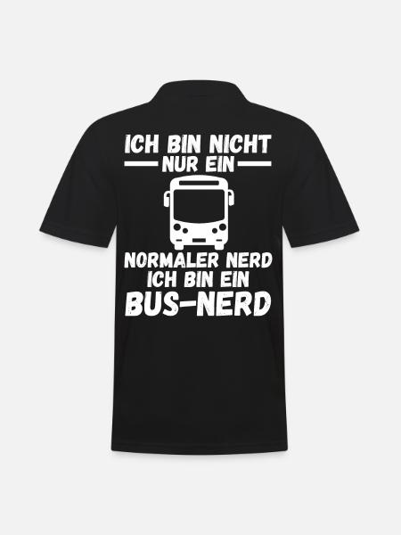 Bus Busfahrer - Männer Poloshirt - Schwarz