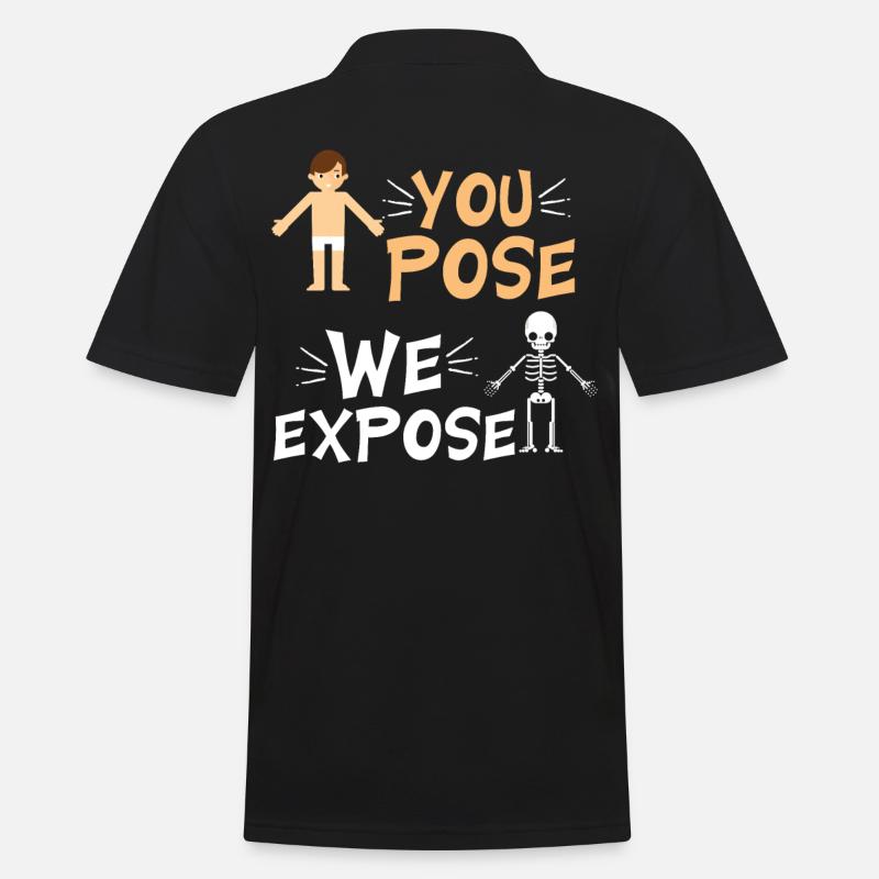 You Pose We Expose - Männer Poloshirt - Schwarz