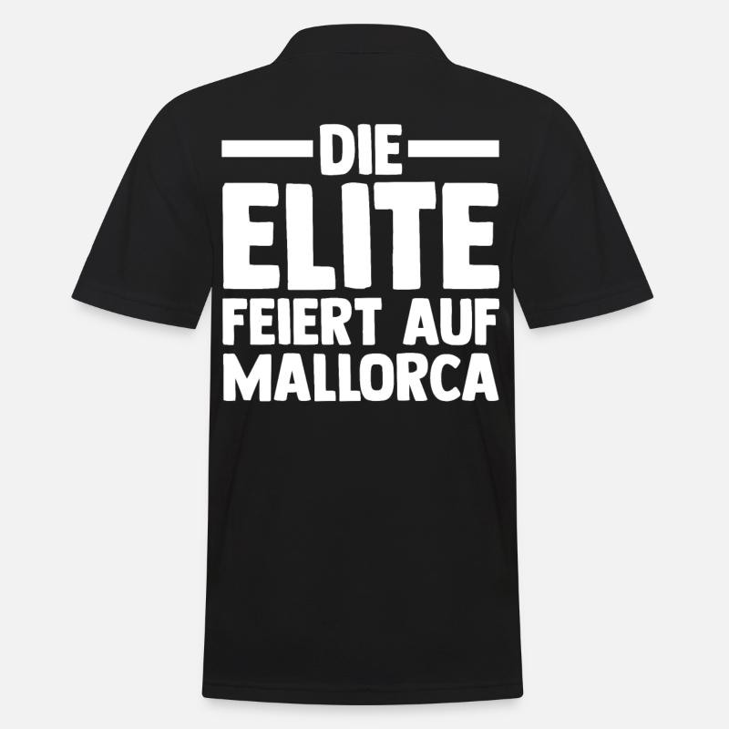 Party Urlaub Mallorca - Männer Poloshirt - Schwarz