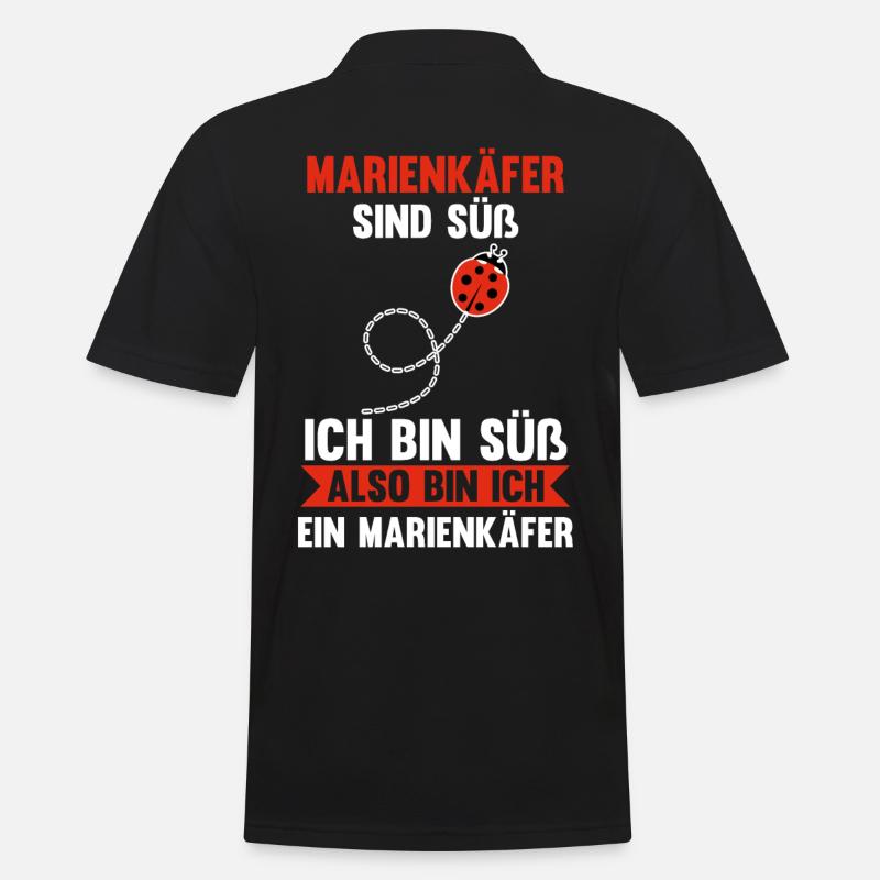 Marienkäfer - Männer Poloshirt - Schwarz