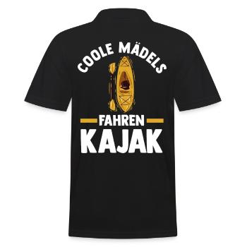 Schullehrer Lehrer - Männer Poloshirt - Schwarz - Hinten - Kai (181cm)