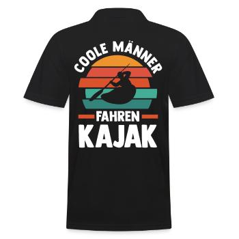 Schullehrer Lehrer - Männer Poloshirt - Schwarz - Hinten - Kai (181cm)
